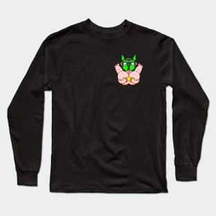 Gay Green Pup Bum Squeeze Long Sleeve T-Shirt